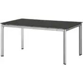 Mwh Gartentisch Widoo ¦ silber ¦ Maße (cm): B: 95 H: 74