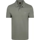 BOSS für Herren. 50507803 Slim Fit Baumwoll-Stretch-Poloshirt grün (XXL), Lässig, Baumwolle, Kurzarm
