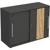 Kerkmann Schiebetürenschrank »Oxford« 2 OH grau, 100x75x40 cm