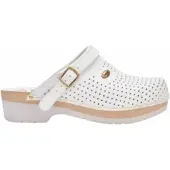 Scholl Clog Unisex Supercomfort B/S White-Schuhgröße 41