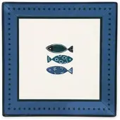 Excelsa Set Mit 6 Teller Ocean Keramik 24x2,5x24 cm Bunt