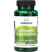 Swanson Health , Curcumin & Berberine with Black Pepper, Capsules 60 St