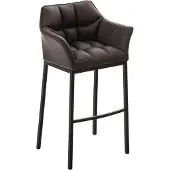 CLP Barhocker Damaso B mit 4-Fuß Gestell braun