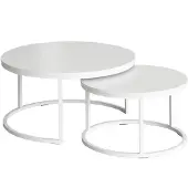 Home24 Couchtisch - 2er-Set - Kaschmir