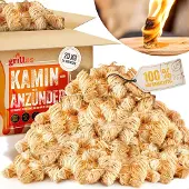 Grillas Anzünder Kaminanzünder Holzwolle Grillanzünder Holz Feueranzünder 20 kg