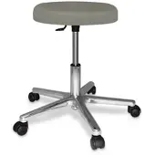 Megro GmbH & Co. KG ratiomed Rollhocker grau mit poliertem Alu-Fußkreuz