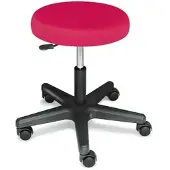 Megro GmbH & Co. KG ratiomed Rollhocker fuchsia mit schwarzem Kunststofffußkreuz