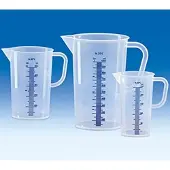 Vitlab Messbecher, PP, erhabene blaue Skala, 2000 ml