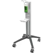 HAEBERLE GmbH + Co. KG bravo Hygienewagen 1, grau, mit Desinfektionsmittelspender,
