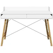 Bellamy Schreibtisch mit 2 Schubladen, Weiß, 60cm