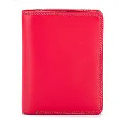 Mywalit Bunte Leder Geldbörse mit Druckknopfverschluss und beiliegendem Stift, 14x10x3cm
