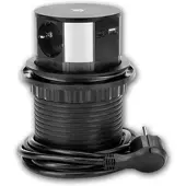 World-trading-net Tisch-Einbau-Steckdose Ø10cm Versenkbar USB-A & C
