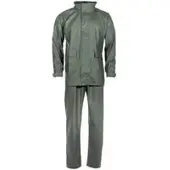 MFH Regenanzug Premium 2-teilig oliv - Schwarz / XL Herren
