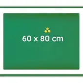 Steelboxx Glas Memoboard, 600 x 800 x 40 mm, grün