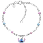 Disney Matching Silver Bracelet Stitch Mini Bs00101sl-47.Cs