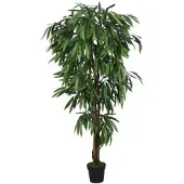 Furnicato Mangobaum Künstlich 900 Blätter 180 cm Grün