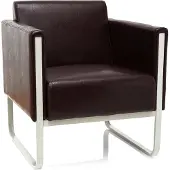Hjh OFFICE ARUBA | 1-Sitzer - Lounge Sofa Braun
