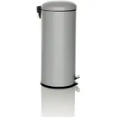 Hjh OFFICE Mülleimer 30 Liter CLEAN VIII Abfalleimer Mülltrenner rund für Küche, Büro mit Step-On 69.0 x 30.0 x 30.0 cm