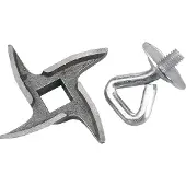 Westmark 148-72250 Messer 4-flügelig, Stahl, Größe 10, für Fleischwolf 97542260, silber/grau (1 Stück)