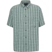 Jack Wolfskin Wanderhemd Meseta (schnelltrocknend, atmungsaktiv) Kurzarm grün Herren