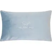 PAD Dekokissen "OCEAN", sky, bestickt, B:30cm H:2cm L:40cm, Baumwolle, Polyester, Dekokissen_Sitzkissen_Kissenhüllen, Dekokissen, schicke stickerei