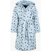 Lindberg Havsbris Bademantel, Blue/Light Blue, 122-128