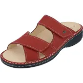 Finn Comfort Melrose Damenpantolette, Leder, Chilli (Rot), NEU - Damenschuhe Pantolette / Zehentrenner, Rot, leder (nubuk)