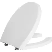 Evenes WC-Sitz Elida aus Thermoplast weiß, mit Softclose, BxHxT:380x30x450mm