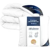 AM Qualitätsmatratzen Premium Mikrofasser Bettdecken- & Kissen 2er Set Made in Germany 155x220cm