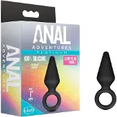 Anal Adventures Platinum S - Analplug (schwarz) - klein