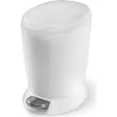Simplehuman 6 Liter runder Treteimer, weißer Kunststoff - 8,6x8,6x63,5 cm; CW1318