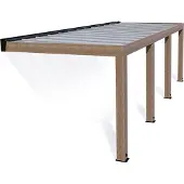 Palram - Canopia Helsinki 386 Terrassenüberdachung aus Holz 3x9 m