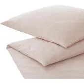 Elegante Mako-Satin-Bettwäsche-Garnitur Paisley Farbe Rose Größe 140x200+70x90cm