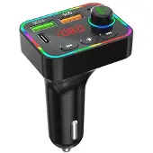 Tracer FM Sender SoundCast Bluetooth 5.3 Freisprechfunktion USB-C 25W Ladegerät LED-Display für Auto