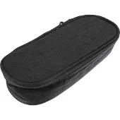 Kangaro Schlamper-Etui oval aus Polyester schwarz