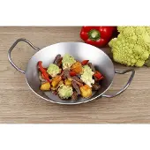CHG Serve PAN 3433 Bratpfanne, 20 cm max. Durchmesser, Gusseisen/Gussaluminium, Induktionsherd-geeignet
