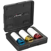 Vigor V2522, Steckschlüssel-Satz, 1/2", Metrisch, 3 Kopf/Köpfe, 17,19,21 mm