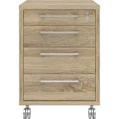 Ebuy24 Prisme Kommode B 4 Schubladen. Eiche Nachbildung.