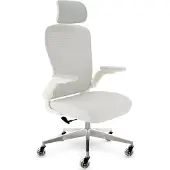 CLOUVOU CLOUVO SmartSeat Cremeweiß Bürostuhl, ergonomischer Schreibtischstuhl, Chefsessel, Gaming Stuhl, Drehstuhl 150 kg - individuell einstellbar