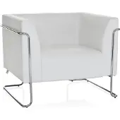 Hjh OFFICE CURACAO | 1-Sitzer - Lounge Sofa Wei?
