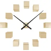 Karlsson - Wanduhr Diy Cubic Metallic - Gold - 40x5.5x40cm