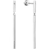 Tommy Hilfiger - Linear steel dangling earrings 2780954