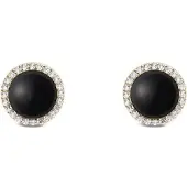 Daniel Wellington Gold-Plated Stud Earrings With Agate And Crystals - Audrey Dw00401408