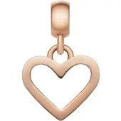 Daniel Wellington Herzanhä nger aus vergoldetem Stahl Charms DW00400428