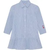 Noppies Kleid in Hellblau/ Weiß - 134