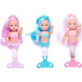 Simba Puppe Evi Meerjungfrau Magischer Schwanz 3 Modelle Zufälliger Versand Sortiert Rosa Kinder Rosa One Size