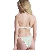 Roxy Bügel-Bikini-Top "The Swell", Damen, Gr. L, Cup B, cloud dancer swell plaid, Obermaterial: 85% Microfaser, 15% Elasthan;, Bikini-Oberteile Bügel-Bikini-Top