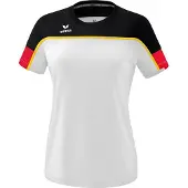 Erima Damen T-Shirt Change 1082327 36 - Weiß/Schwarz/Rot - 36