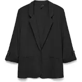 Vero Moda Kurzblazer "VMJESMILO 3/4 LOOSE BLAZER WVN NOOS" mit Leinen