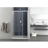 Sanotechnik Eckdusche »Elite«, 98-102x195cm, chrom - silberfarben